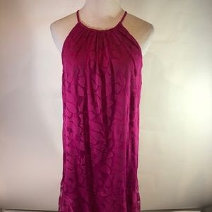 Maggy London  Pink Floral Halter Swing Dress 14